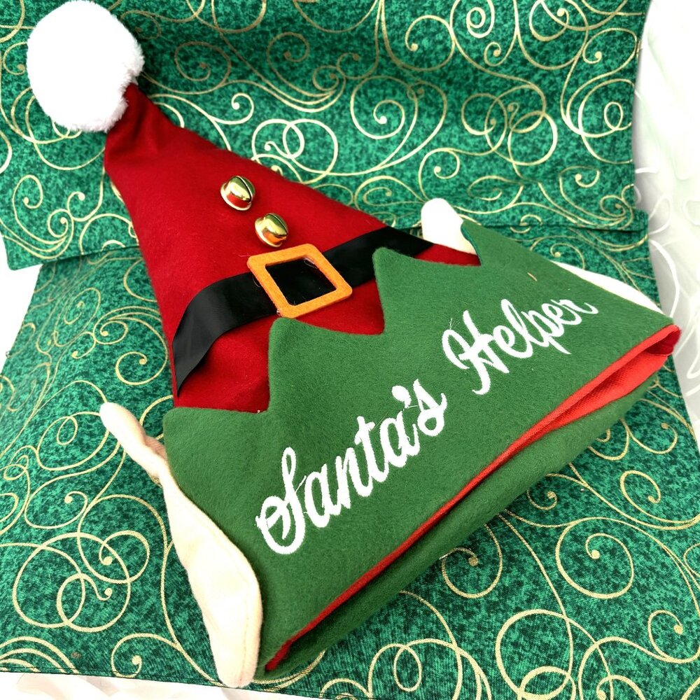 Santa’s Helper Elf Christmas Hat EUC